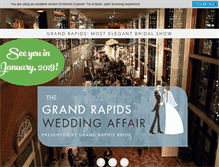 Tablet Screenshot of grandrapidsweddingaffair.com